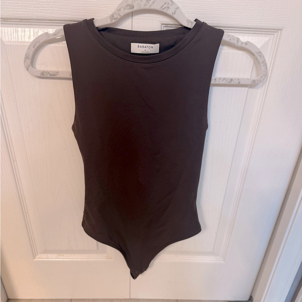 Brown Aritzia contour bodysuit !!